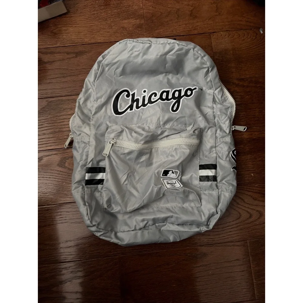 Herschel Supply Co Chicago White Sox MLB Packable‎ Daypack Backpack Grey Ripstop